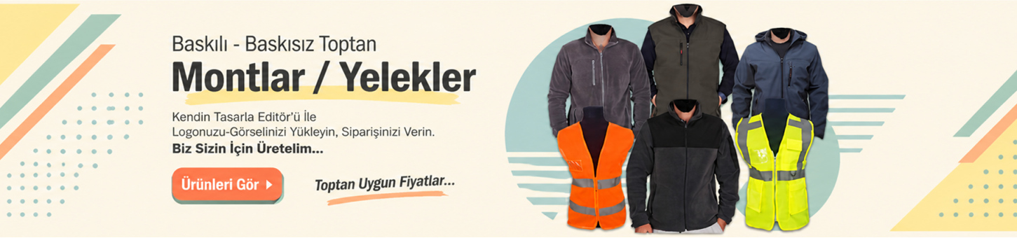 Toptan Mont Yelek Kendin Tasarla