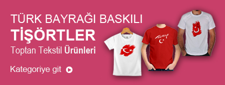 Türk Bayrağı Baskılı Tişörtler