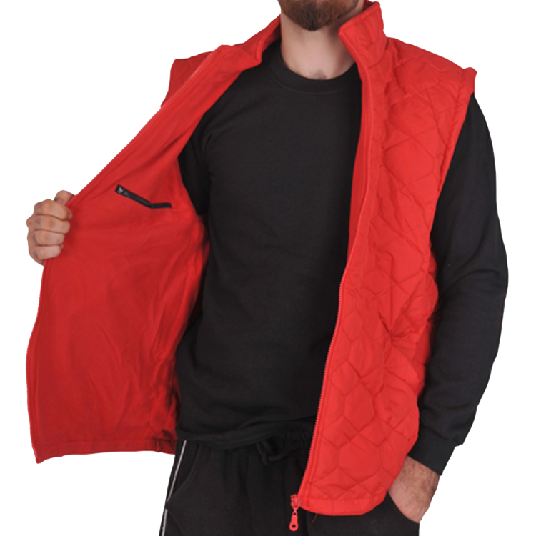 Mikro Kapitone Yelek Kırmızı