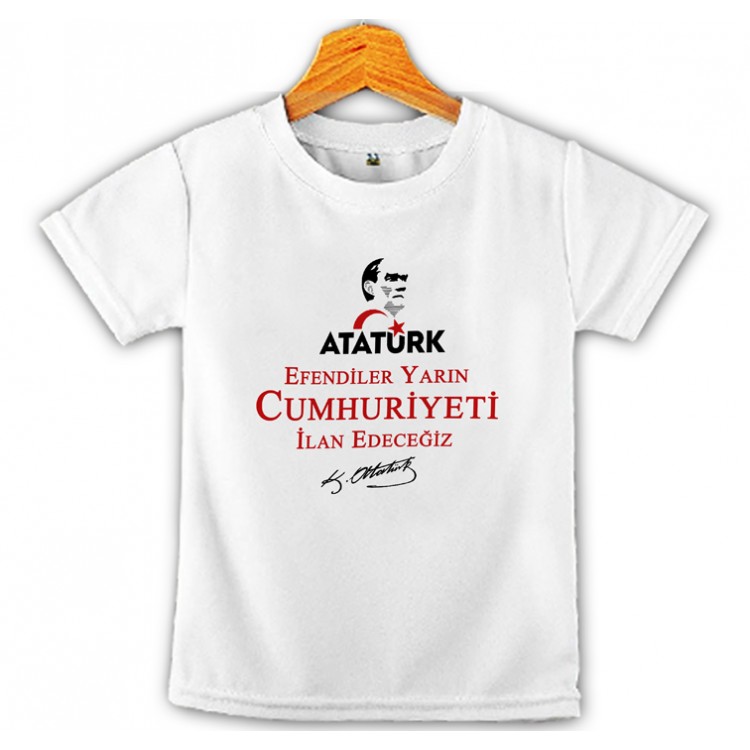 29 Ekim Cumhuriyet Bayramı Çocuk Tişört 10