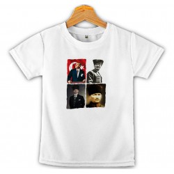 Atatürk Baskılı Çocuk Tişört 4