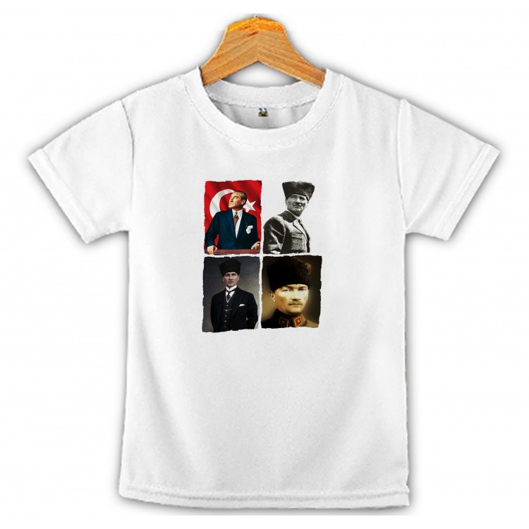 Atatürk Baskılı Çocuk Tişört 4