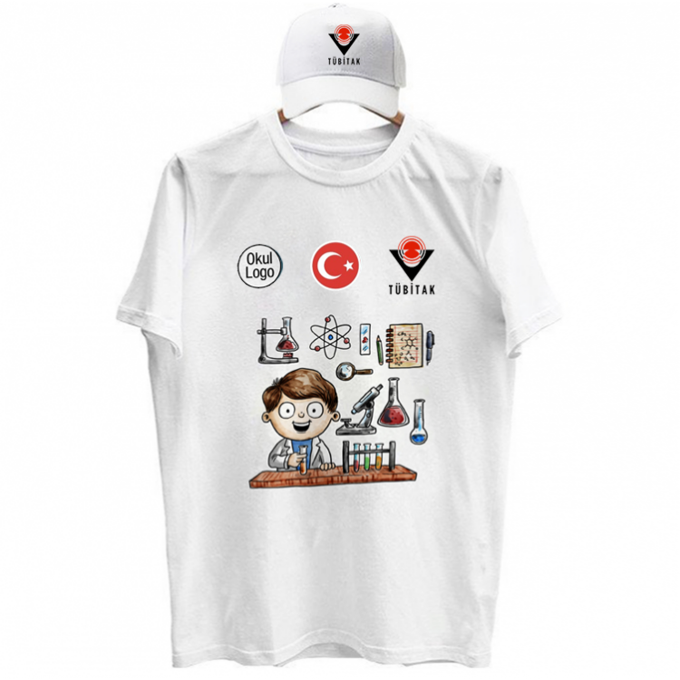 Tübitak Bilim Fuarı Tişört ve Şapka 5