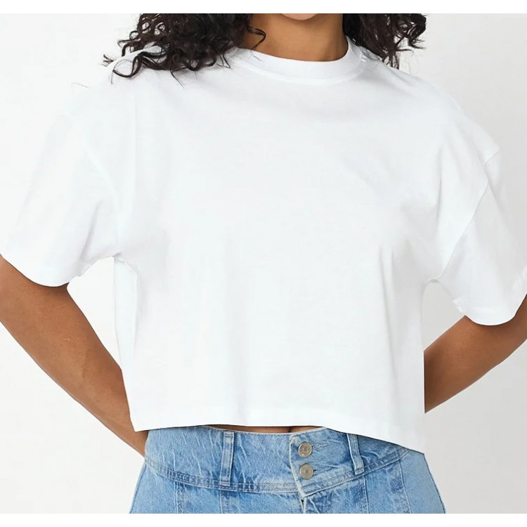 Crop Tişört Toptan Beyaz