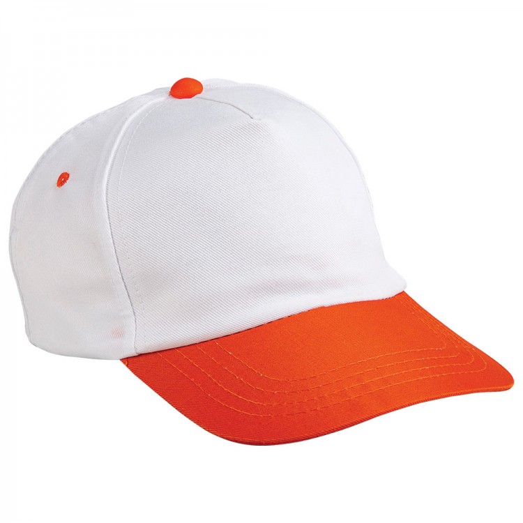 Promosyon Şapka Beyaz Turuncu