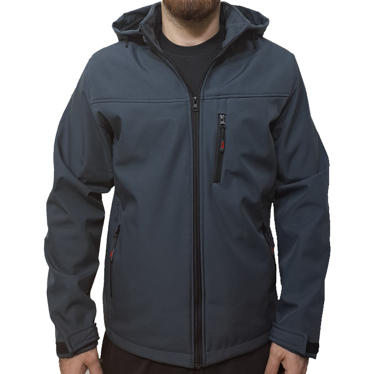 SoftShell Mont Kapşonlu Gri