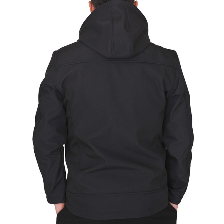 SoftShell Mont Kapşonlu Siyah