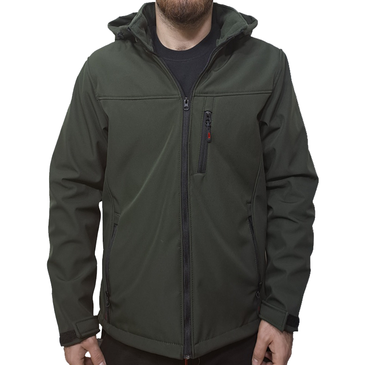 SoftShell Mont Kapşonlu Yeşil