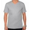 Toptan Tişört V Yaka Gri